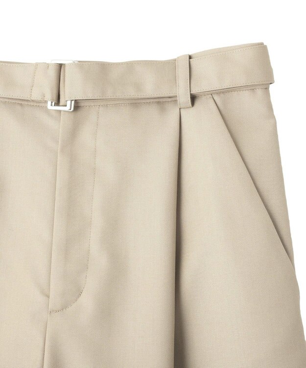 YECCA VECCA ベルト付きカーヴィーパンツ Beige