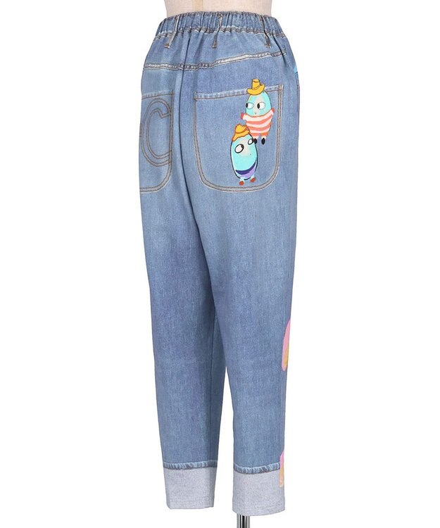 tsumori chisato SLEEP ツモリチサト ボトムス 綿100%(本体) ミニ裏毛素材 長ズボン レディース UOX587 /ワコール ブルー