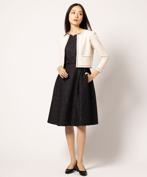 TOCCA 【洗える】ROSY FUTURE ニットジャケット オフ