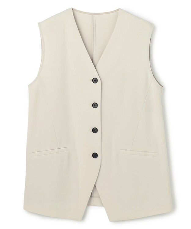 uncrave クールタッチツイル ジレ グレージュ