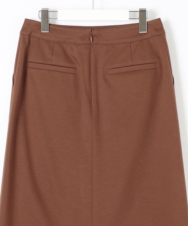 J.PRESS LADIES 【洗える】ライトカルゼハイゲージ スカート ブラウン系