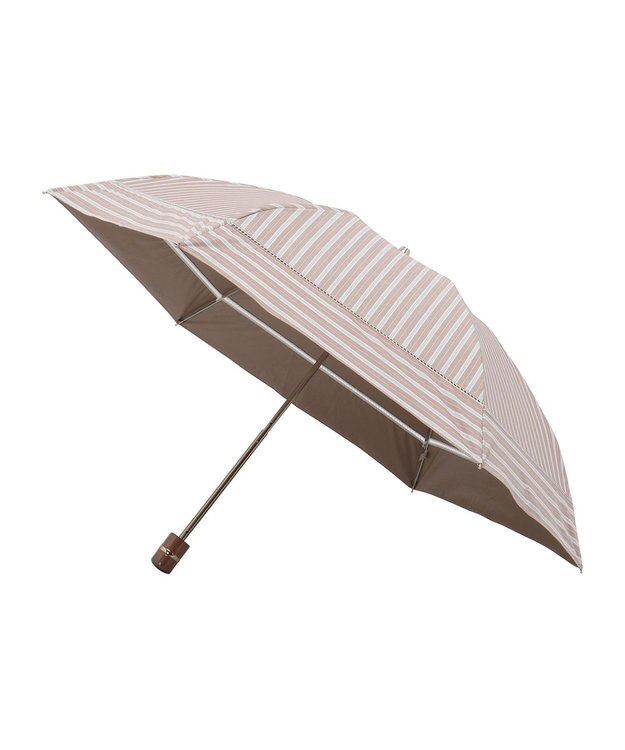 MOONBAT GRACY(グレイシー) 晴雨兼用日傘 折りたたみ傘 T/C Shirts stripe テラコッタ