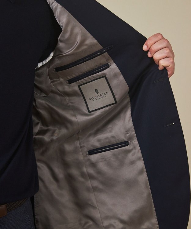 GOTAIRIKU 【御幸毛織/オリジナル素材】Super160’S 定番 ネイビーブレザー(25年秋冬モデル) ネイビー系