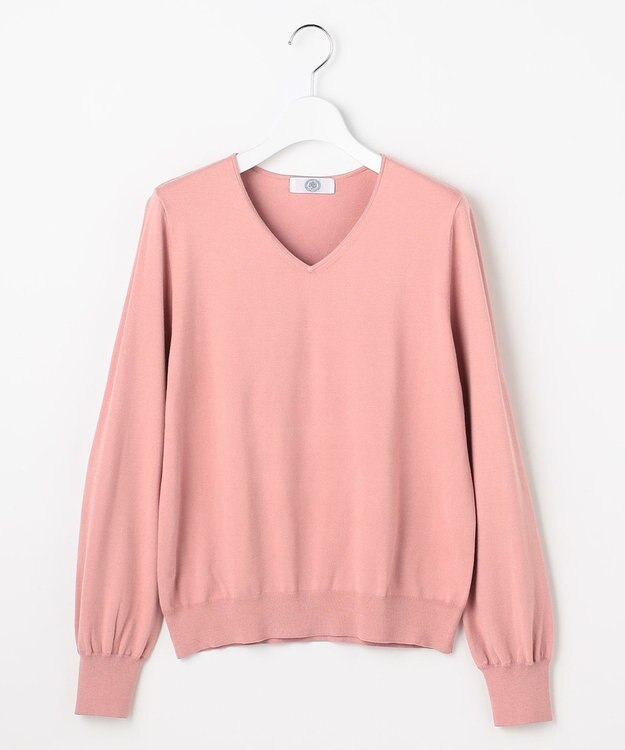 J.PRESS LADIES 【人気のため新色追加】PRINCE Vネック ニット ピンク系