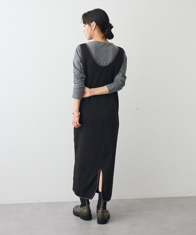 CRAFT STANDARD BOUTIQUE Uネックジャンパースカート Black
