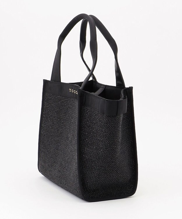 TOCCA SIDE RIBBON BASKET かごバッグ ブラック系