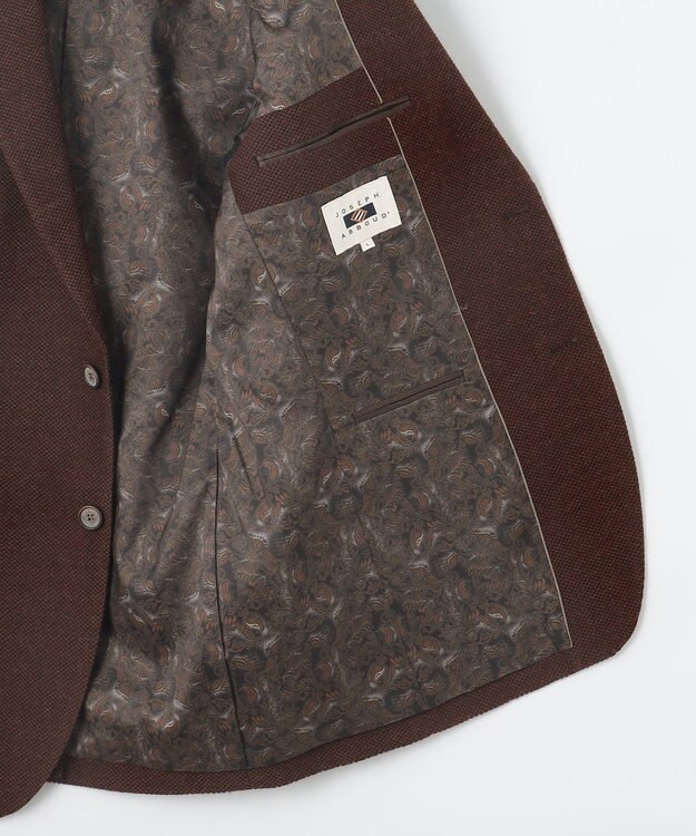 JOSEPH ABBOUD 【軽量/ストレッチ/JAPANファブリック】 ミックス カラーツィード ジャケット ブラウン系