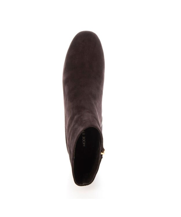 MODE ET JACOMO <MODE ET JACOMO>グリッターヒールショートブーツ ダークブラウンスエード