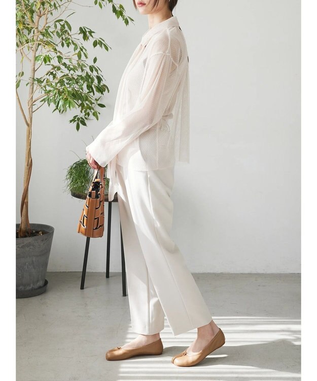 Green Parks AnriettMusee ドットチュール２ＷＡＹボウタイブラウス Ivory