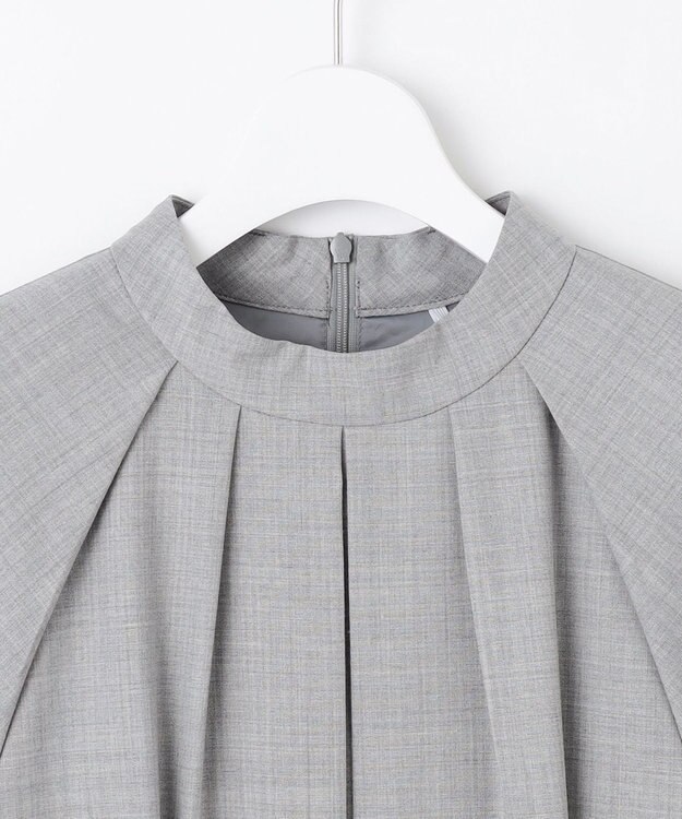 自由区 【洗える】ウーステッドトロ ワンピース ライトグレー