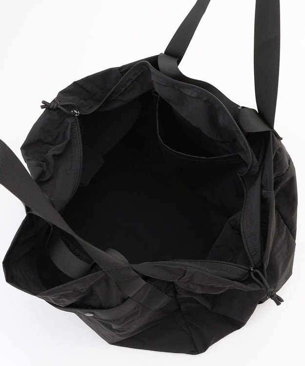 LA BAGAGERIE 【MONICA】ダブルハンドル　パッカブルビッグバッグ ブラック