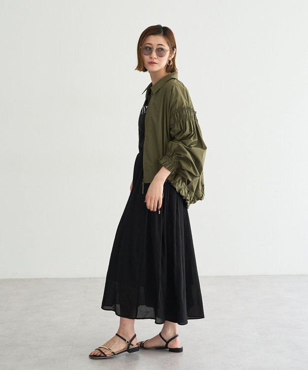 YECCA VECCA ドライタッチシアーキュロットパンツ Black