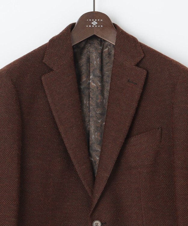 JOSEPH ABBOUD 【軽量/ストレッチ/JAPANファブリック】 ミックス カラーツィード ジャケット ブラウン系
