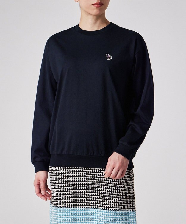 Paul Smith ゼブラワッペン 長袖Tシャツ ネイビー
