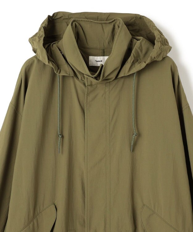 NAVE 【ReNAVE・洗える/撥水加工/接触冷感/UVケア】ナイロンタスラン コート カーキ系