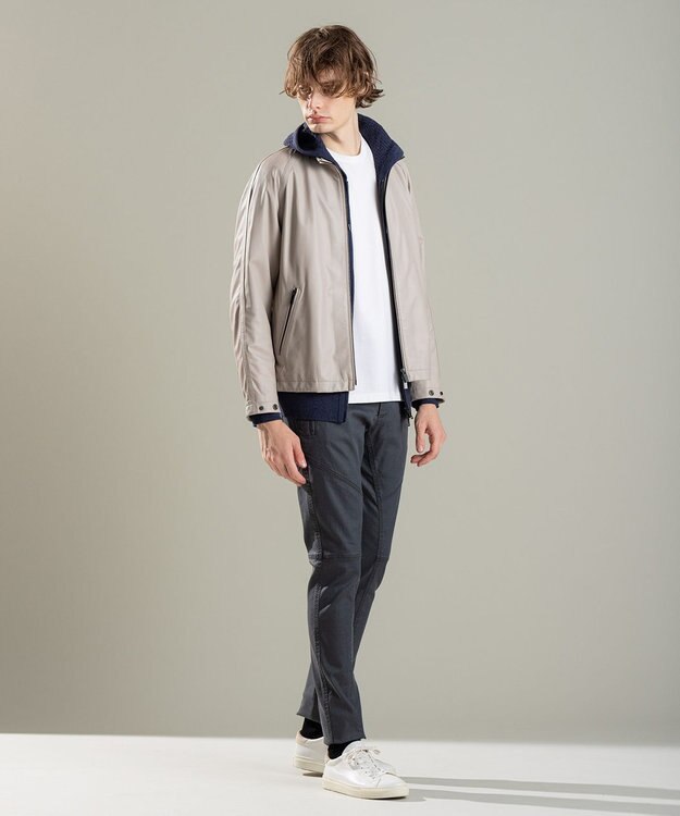 JOSEPH HOMME ヴィスコースリンクスジャガード　パーカ ネイビー系