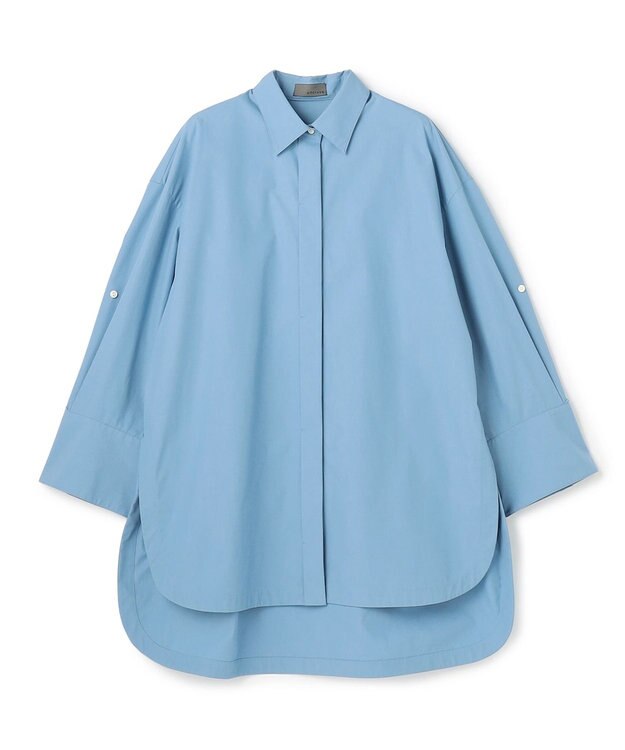 uncrave コットンクロスプレーン BIGシャツ サックス