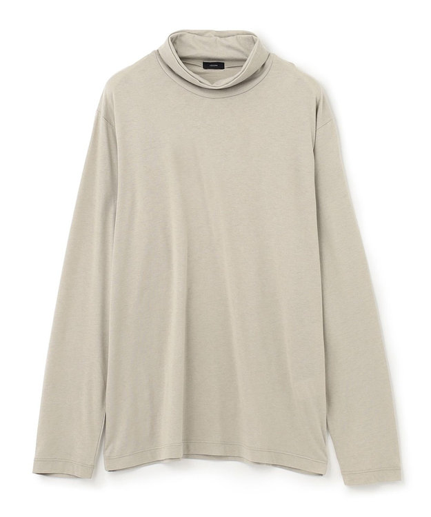 JOSEPH HOMME コットンモダールジャージー　タートルネックカットソー ベージュ系