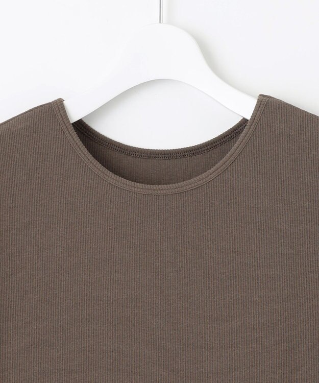 23区 L 【SLOW/一部店舗限定】コットンローンウェーブ バルーン ワンピース ブラウン系