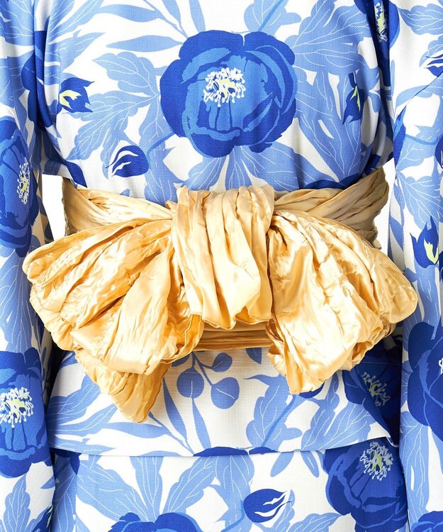 Feroux 【洗える・2WAY】 簡単着付け 浴衣 3点セット スカイブルー系4