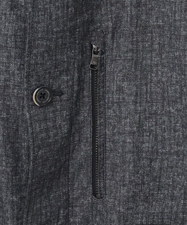JOSEPH ABBOUD 【キングサイズ・軽量・撥水加工】メランジストレッチジャケットブルゾン グレー系