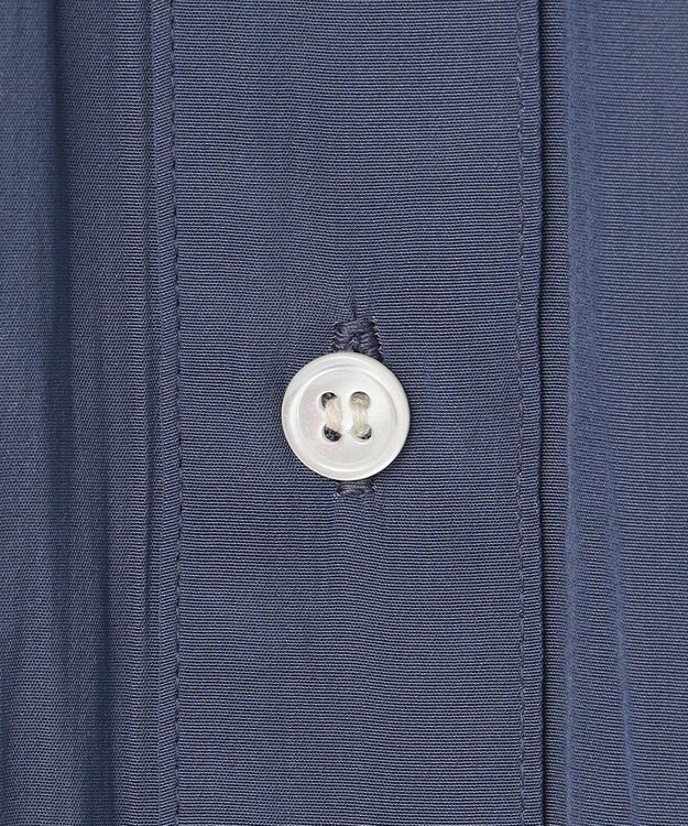 組曲 S ギャザーライトデシン ブラウス ダルブルー系