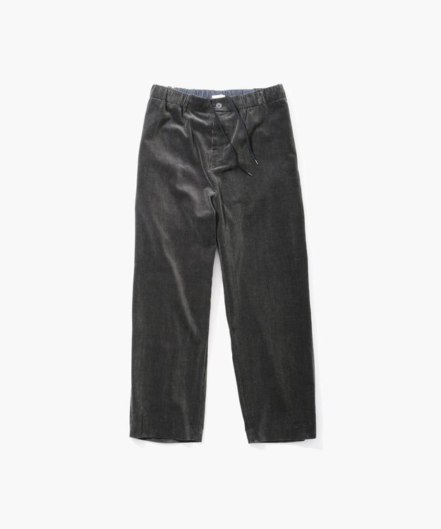 ATON SUVIN CORDUROY | イージーワイドパンツ - UNISEX CHARCOAL GRAY