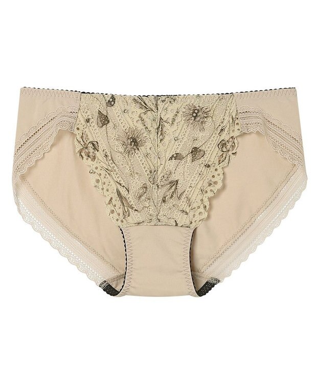 une nana cool レースショーツ MADE WITH LIBERTY FABRIC ベージュ×ブラック