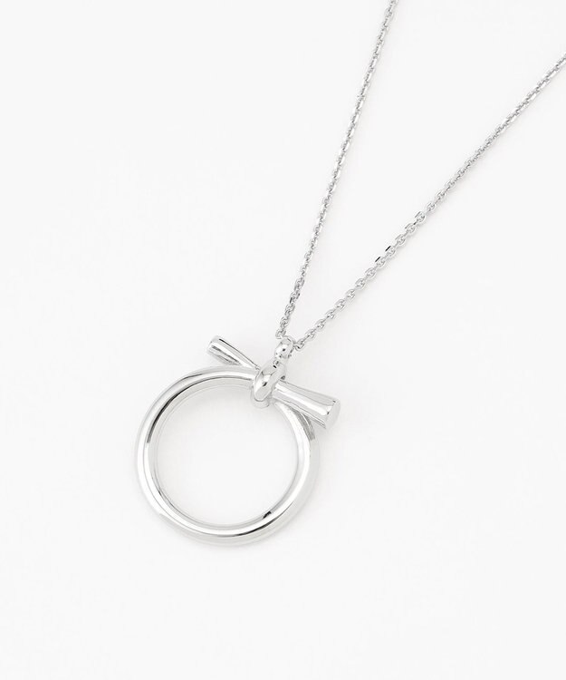 J.PRESS LADIES サークルトップ ワントップ ネックレス シルバー系