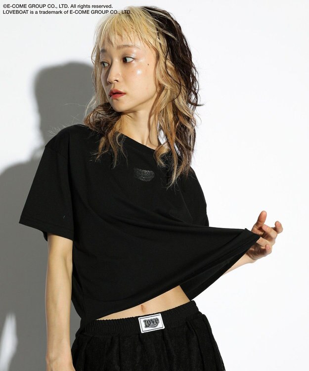 Green Parks ■ＬＯＶＥＢＯＡＴ　ロゴラメｐｔＴＥＥ Black