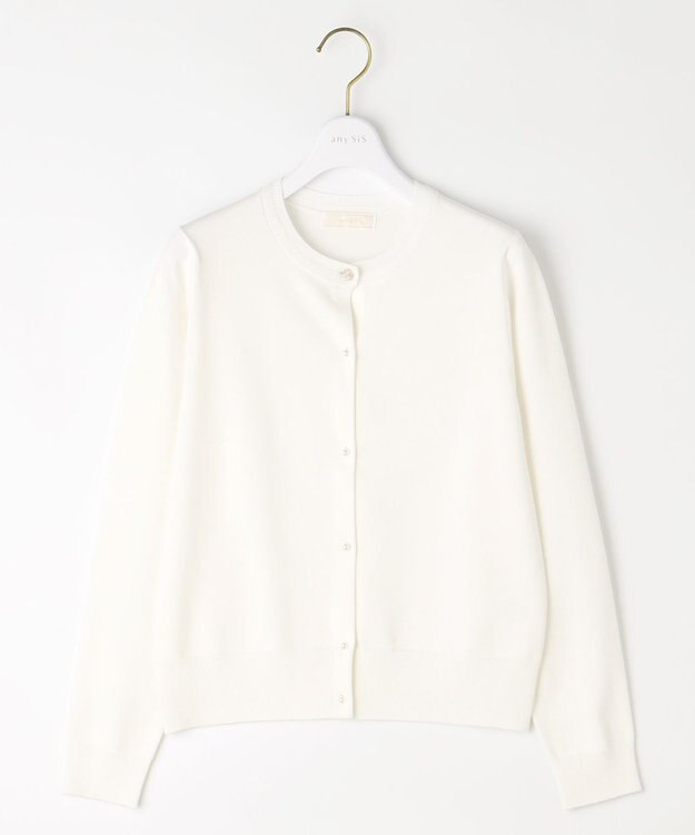 ANY SIS 【洗える】ベーシック カーディガン オフ