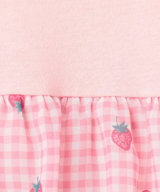 ANY KIDS ひらひら バックシャンTシャツ ピンク