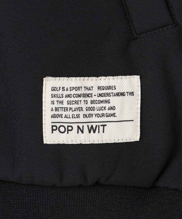 PW CIRCULUS 【3層レイヤー構造ボンディング×中綿キルティング】【MEN】中綿プルオーバー ゴルフ ブラック系