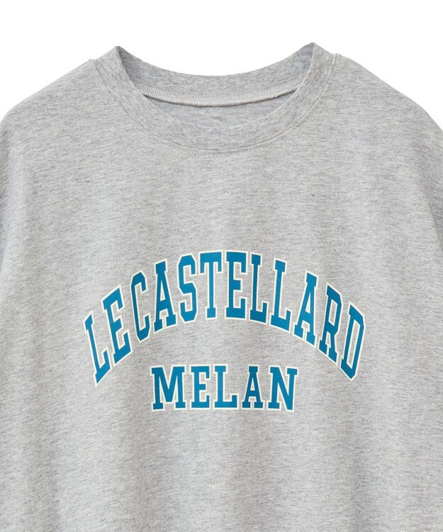 Green Parks 袖折り返しカレッジＴシャツ Gray Mixture