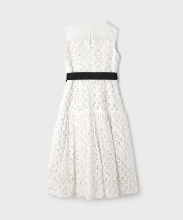 GRACE CONTINENTAL コード刺繍ワンピース ホワイト