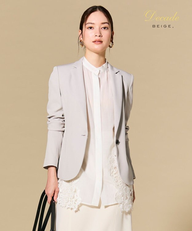 BEIGE， 【セットアップ対応】LUIZA / テーラードジャケット L.Grey
