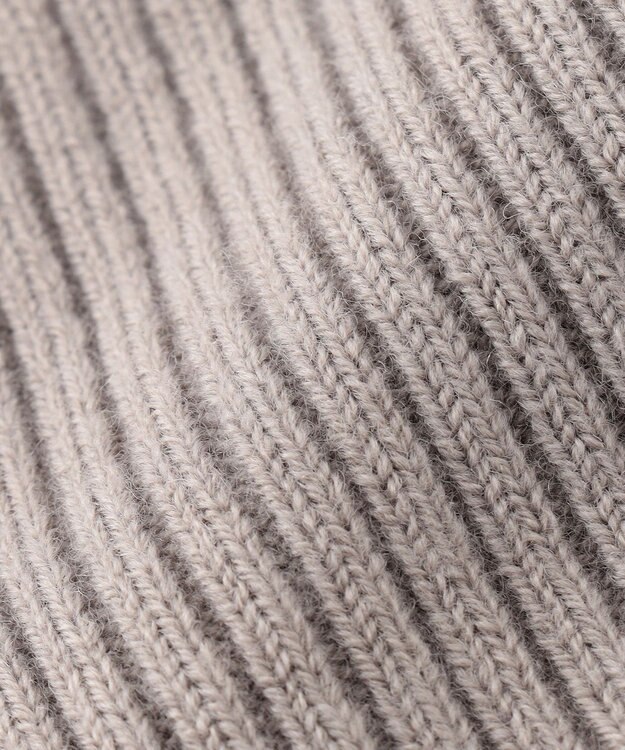 自由区 【洗える】ウールブレンドバルキー アームウォーマー ライトグレー系