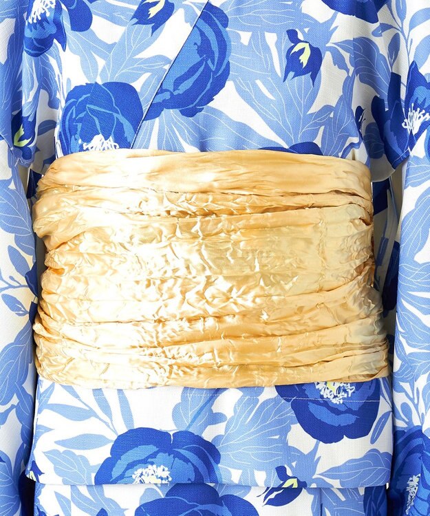 Feroux 【洗える・2WAY】 簡単着付け 浴衣 3点セット スカイブルー系4