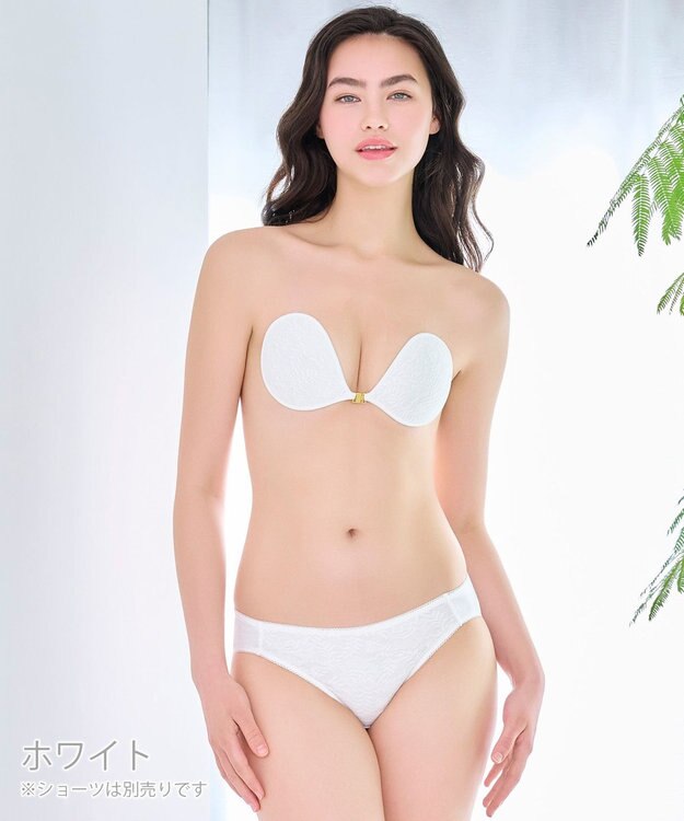 BRADELIS New York 【NuBra / ナチュラルタイプ】ヌーブラ・エアーライト カリーナ  蒸れにくい バックレス コレクション デザインヌーブラ 正規品 ホワイト