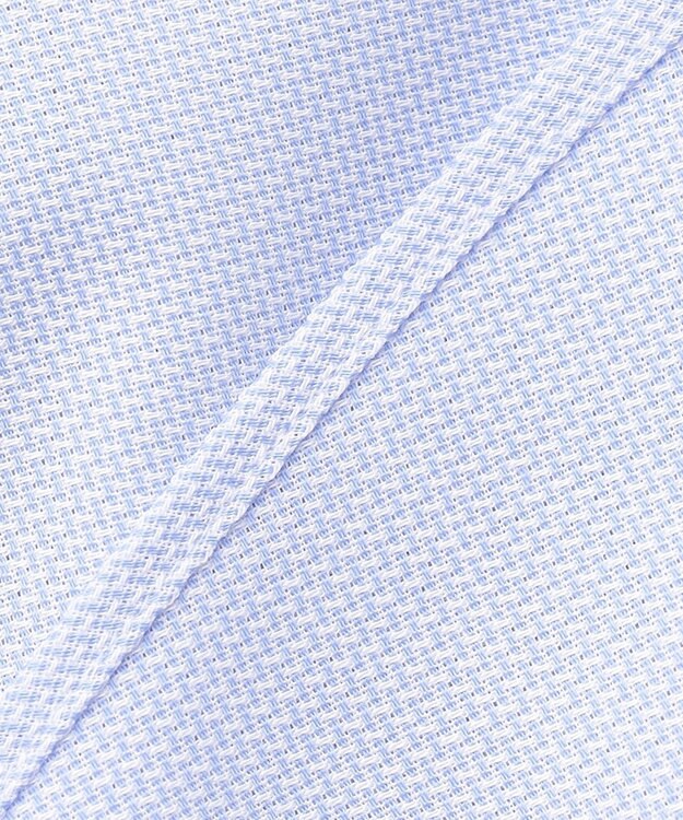 GOTAIRIKU 春夏向け【形態安定】SUMMERPREMIUMPLEATS_ボタンダウン 半袖ドレスシャツ サックスブルー系