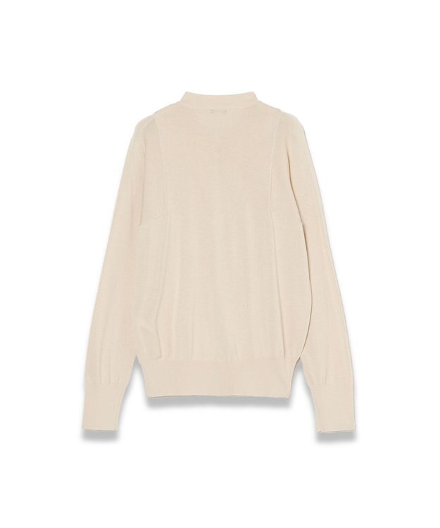 JOSEPH 【WEB&OUTLET限定・洗える】コットンシルクリブ　カーディガン Ivory