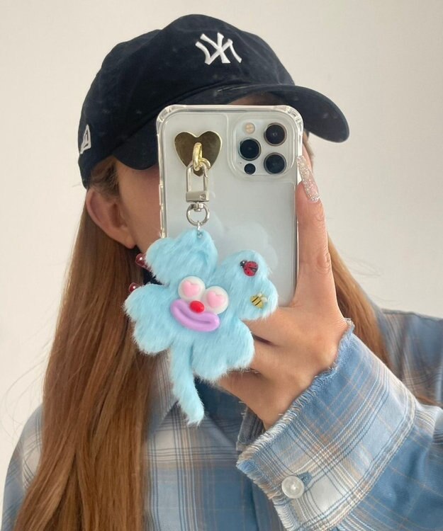 WEGO ハッピークローバーモンスターぬいぐるみキーホルダー