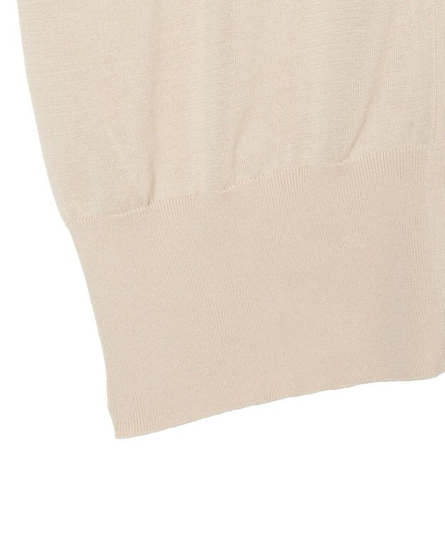 JOSEPH 【WEB&OUTLET限定・洗える】コットンシルクリブ　カーディガン Ivory