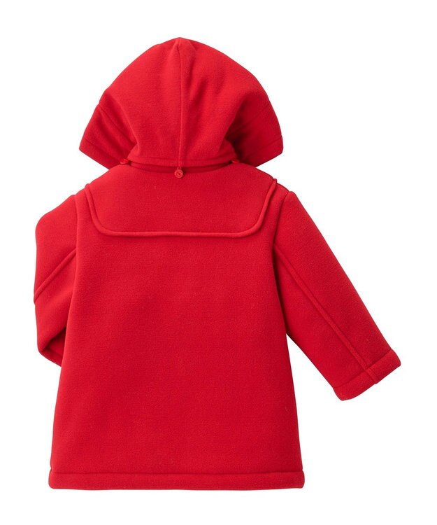 MIKI HOUSE HOT BISCUITS 【80-120cm】 フリースボンディング ダッフルコート 赤