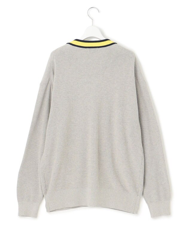 J.PRESS YORK STREET 【UNISEX】コットンベーシック カーディガン ライトグレー系