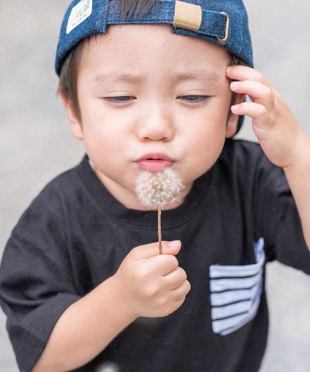 ANY KIDS 【ke ke ke】GOOD MORNING  半袖Ｔシャツ ブラック