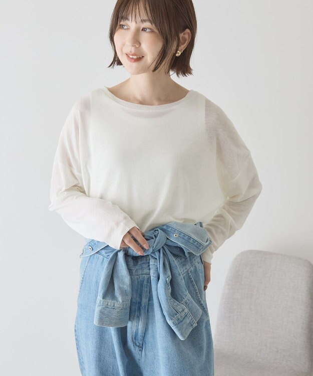 AMERICAN HOLIC シアーカラープルオーバー Off White