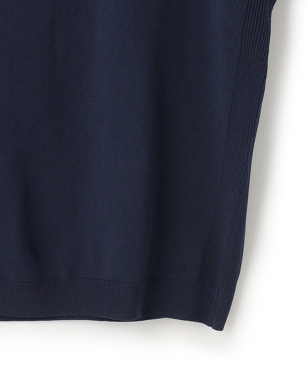 23区 【洗える/好評につき新色追加】レーヨンポリエステルストレッチ プルオーバー ニット ネイビー系