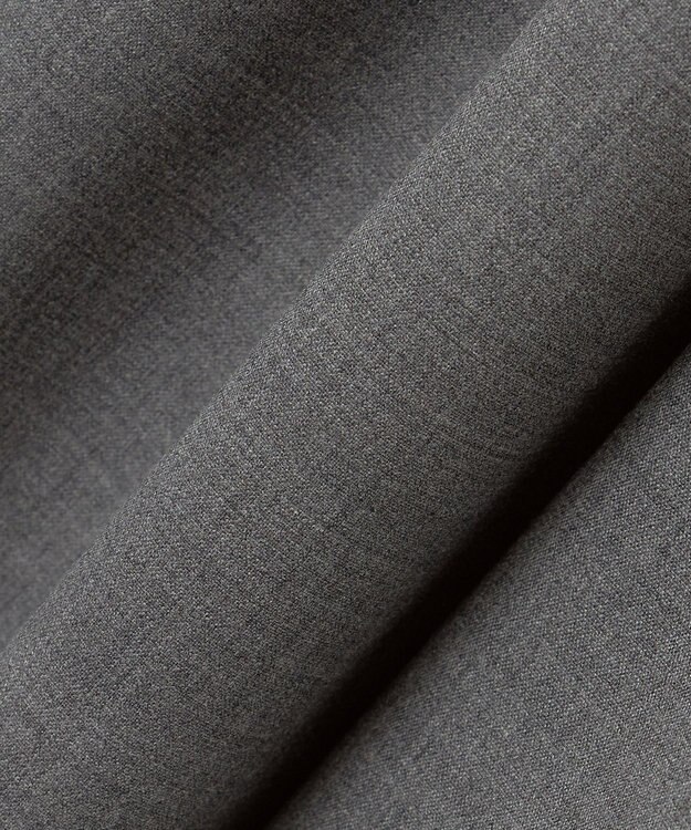 23区 L 【エステータ】ウールトロドライストレッチ カシュクールシャツ ワンピース グレー系