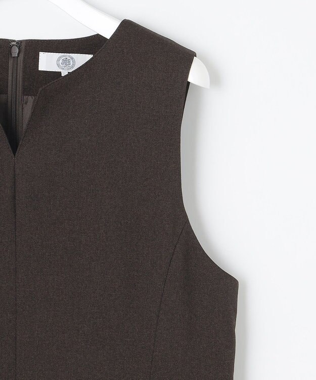 J.PRESS LADIES LANTECシャークスキン ジャンパースカート ブラウン系